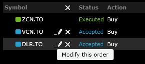 How to Modify an Order at Questrade